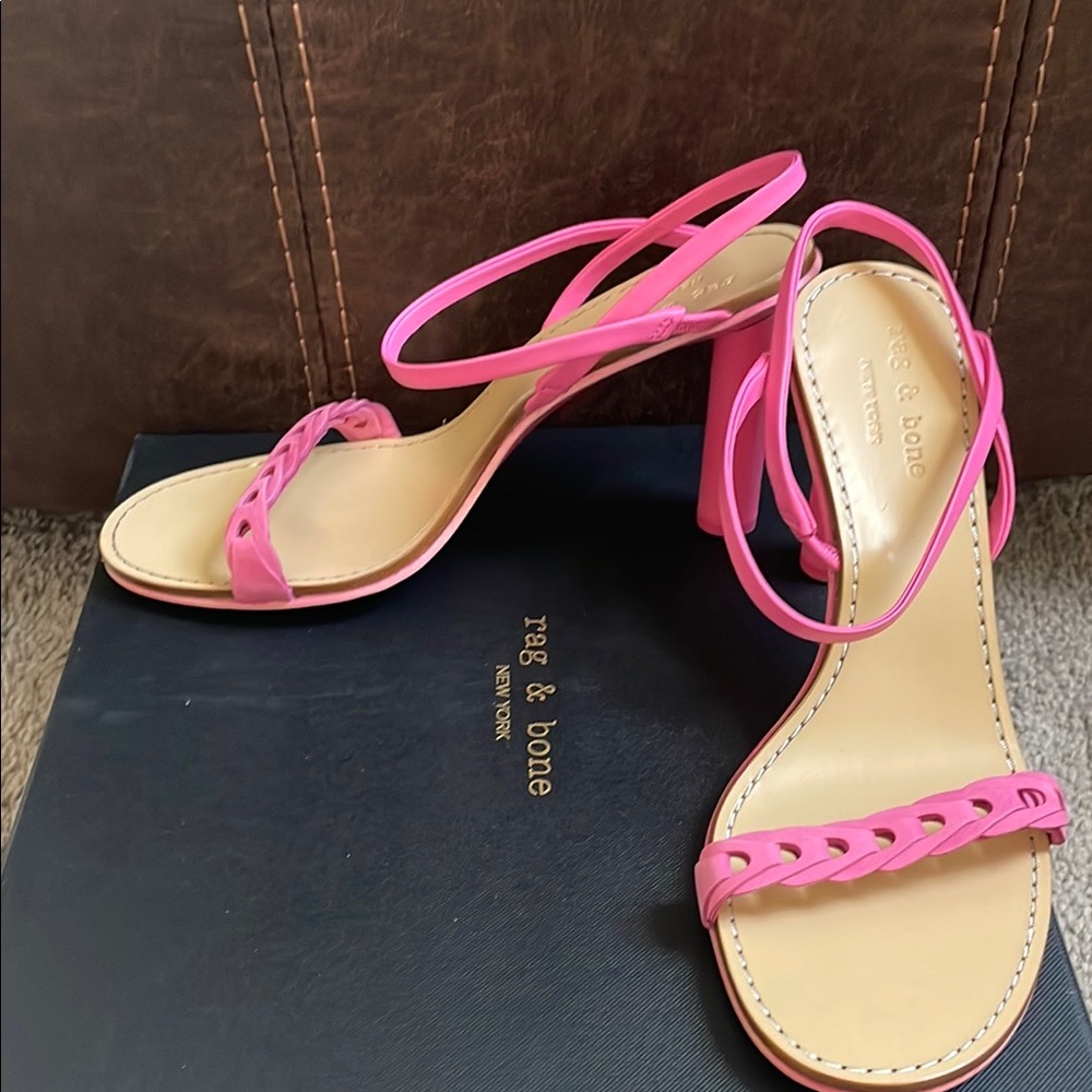 Rag & Bone Pink Strappy Sandals